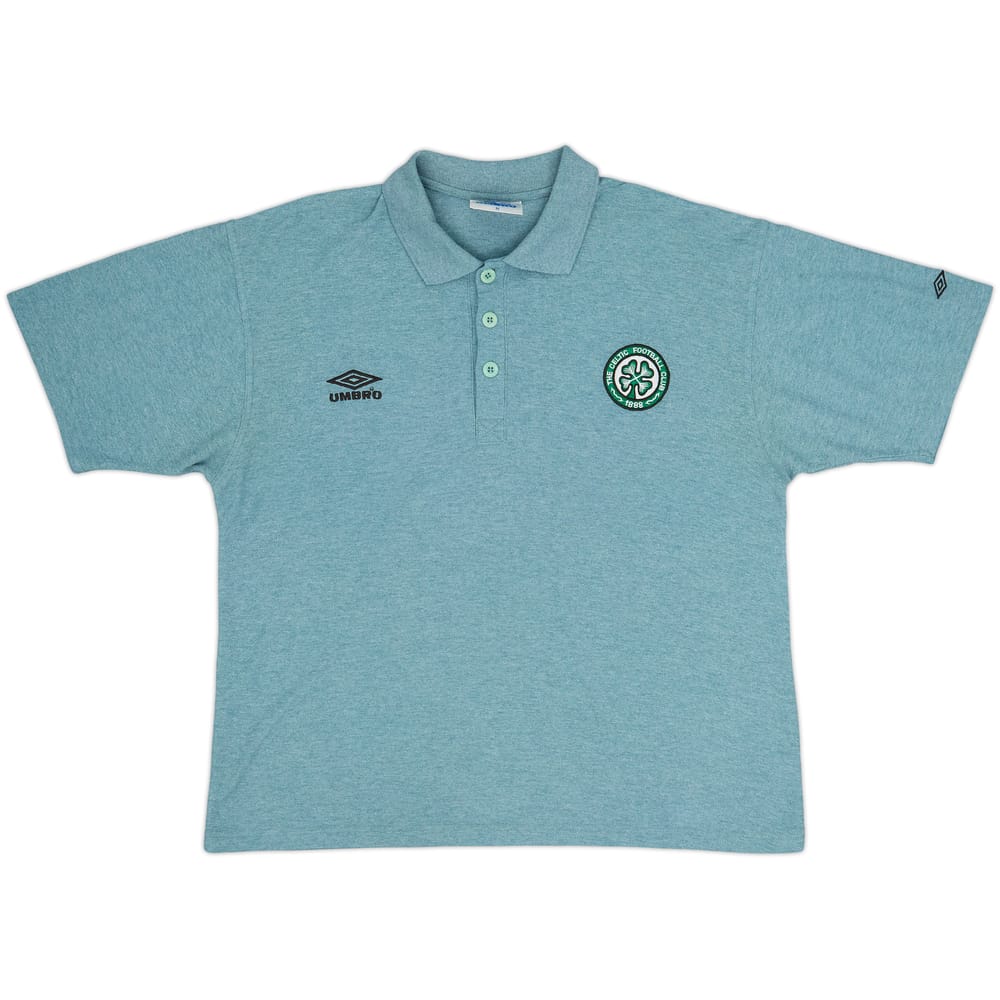 1995-96 Celtic Umbro Polo Shirt - 8/10 - (M)