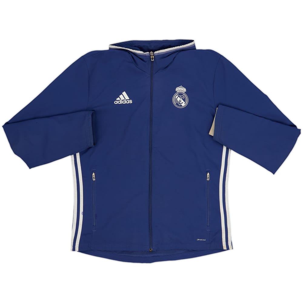 2016-17 Real Madrid adidas Hooded Track Jacket - 7/10 - (M)