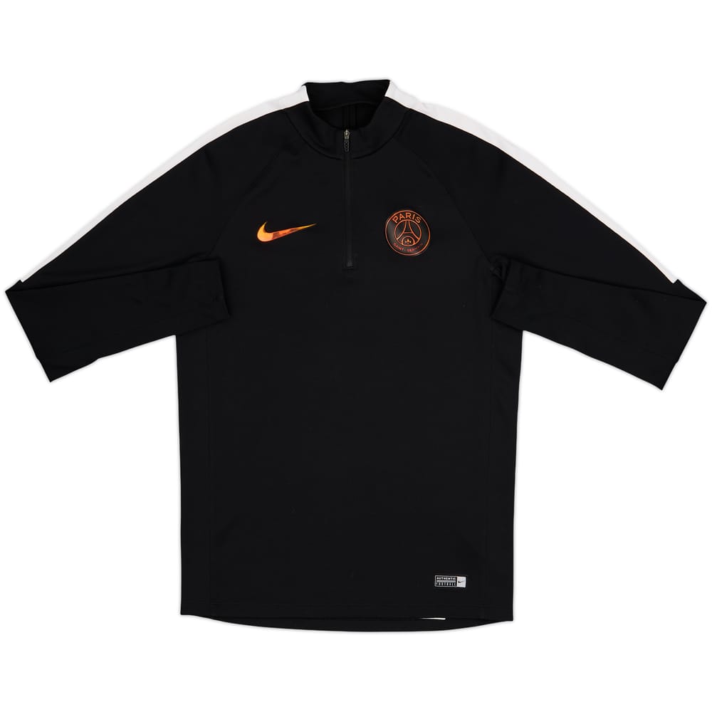 2016-17 Paris Saint-Germain Nike 1/4 Zip Drill Top - 6/10 - (S)