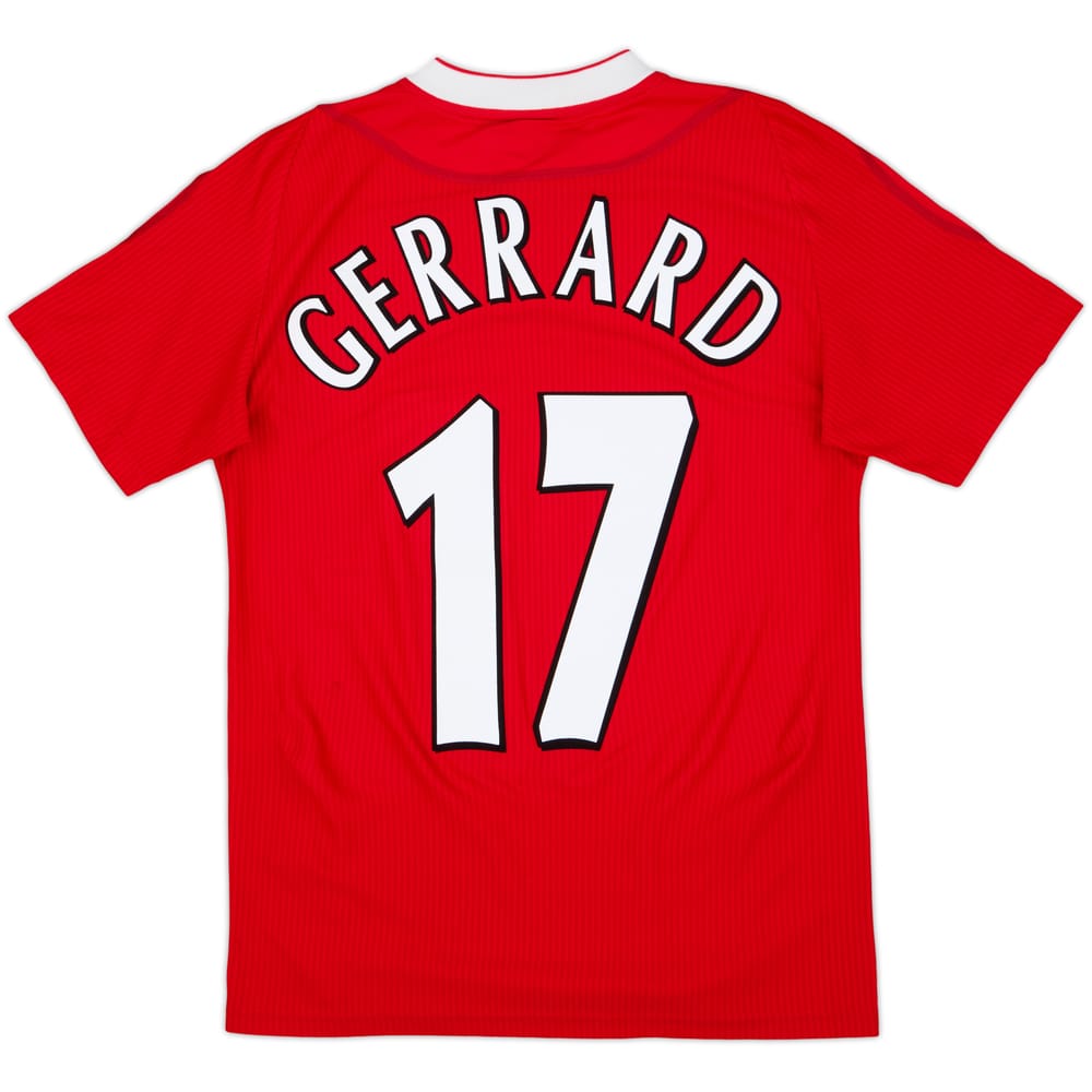 2002-04 Liverpool Home Shirt Gerrard #17 - 8/10 - (XS)
