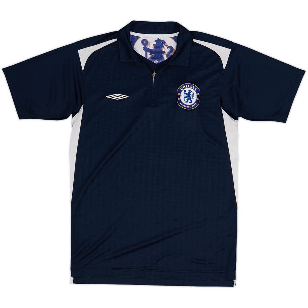 2005-06 Chelsea Umbro 1/4 Zip Polo Shirt - 8/10 - (S)