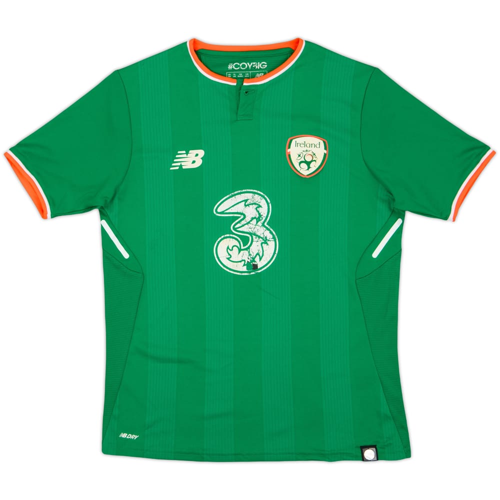 2017-18 Ireland Home Shirt - 4/10 - (L.Boys)