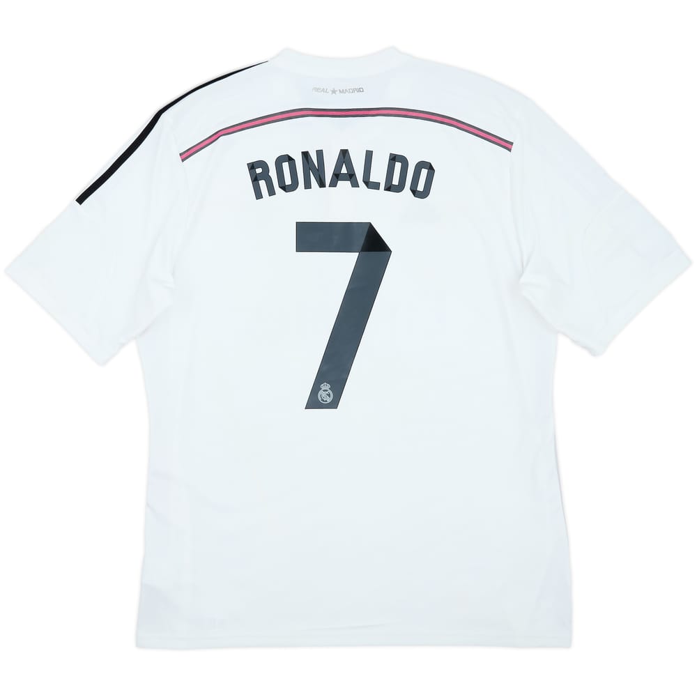 2014-15 Real Madrid Home Shirt Ronaldo #7 - 6/10 - (XL)