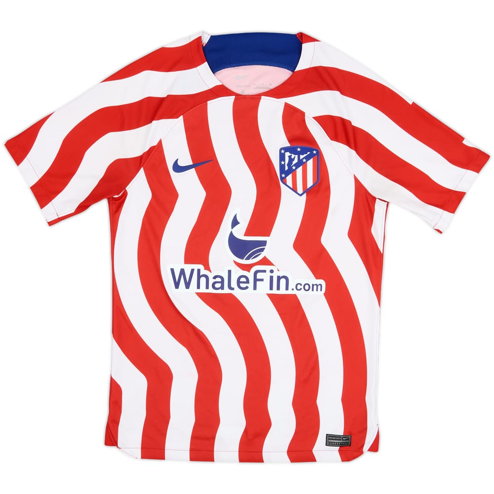 2022-23 Atletico Madrid Home Shirt - 6/10 - (S)