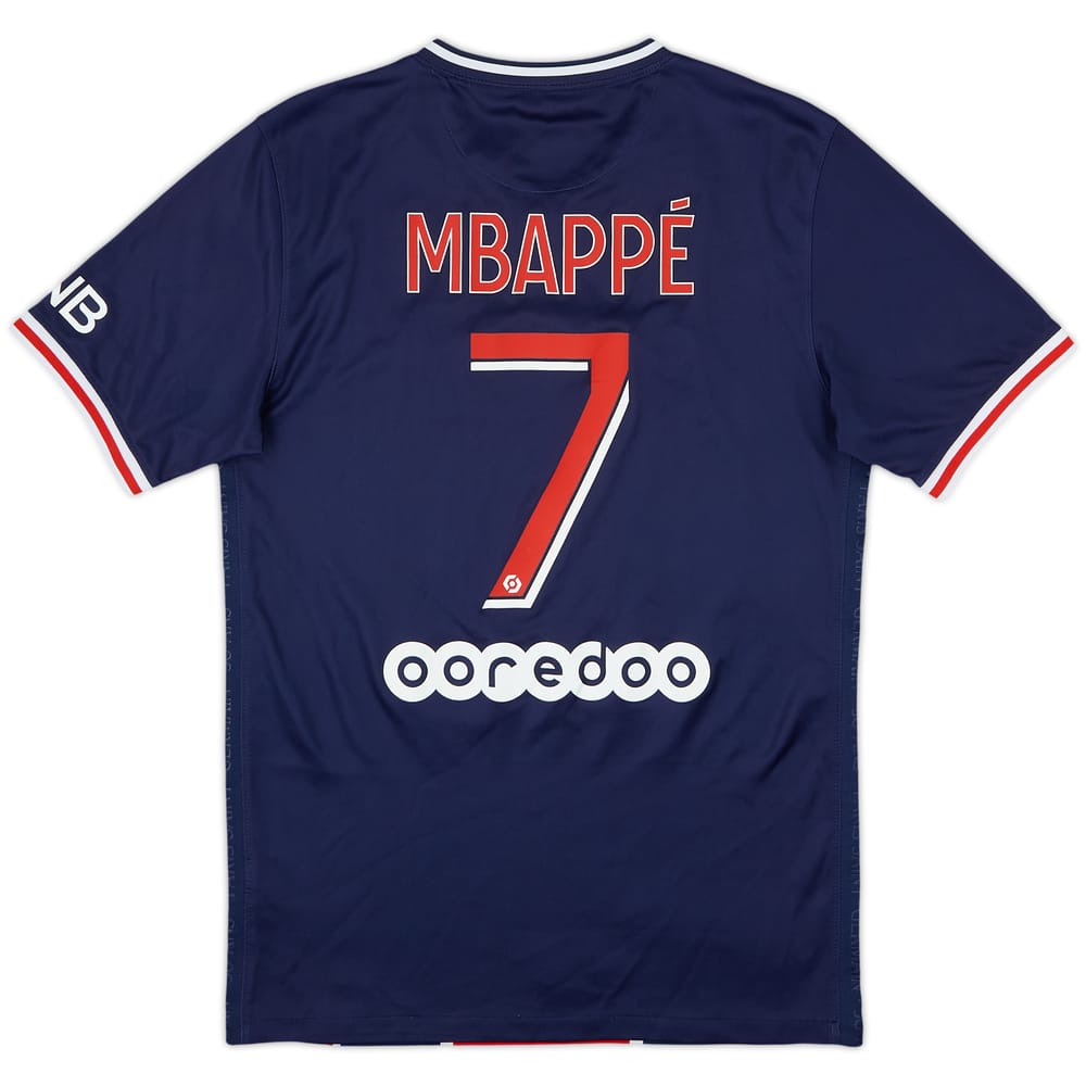 2020-21 Paris Saint-Germain Home Shirt Mbappe #7 - 8/10 - (S)