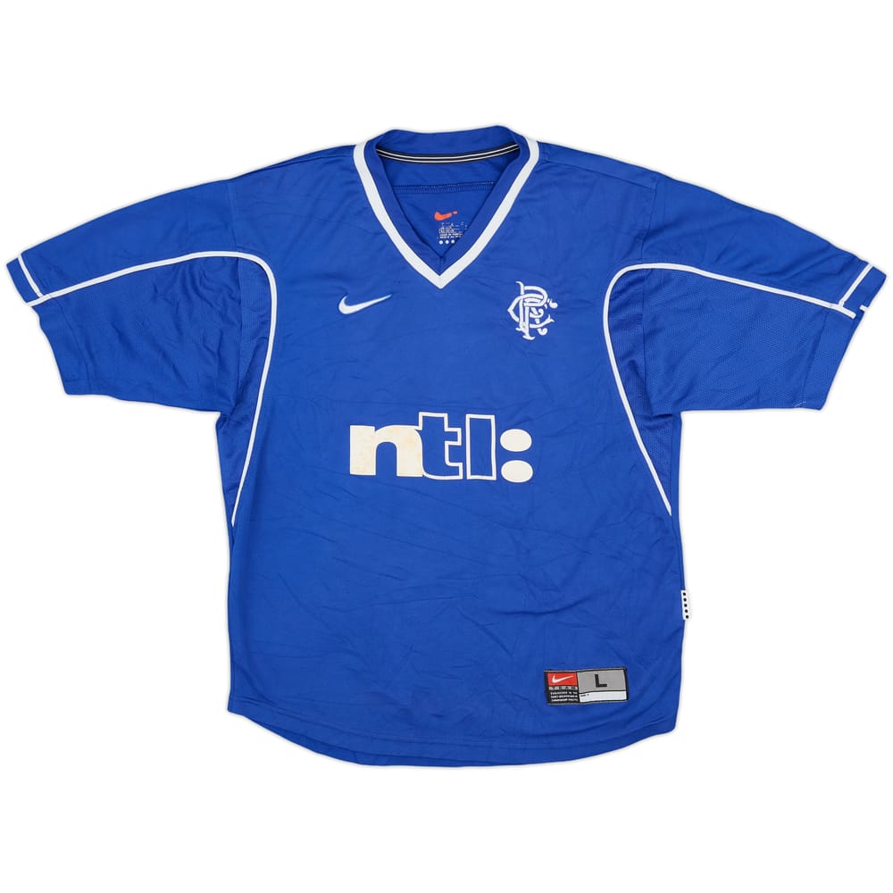 1999-01 Rangers Home Shirt - 7/10 - (L.Boys)