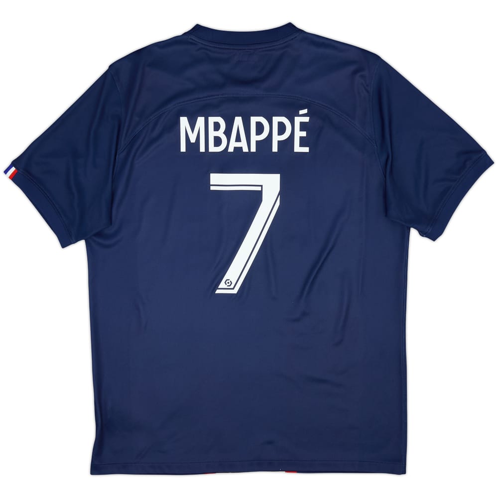 2022-23 Paris Saint-Germain Home Shirt Mbappe #7 - 9/10 - (L)