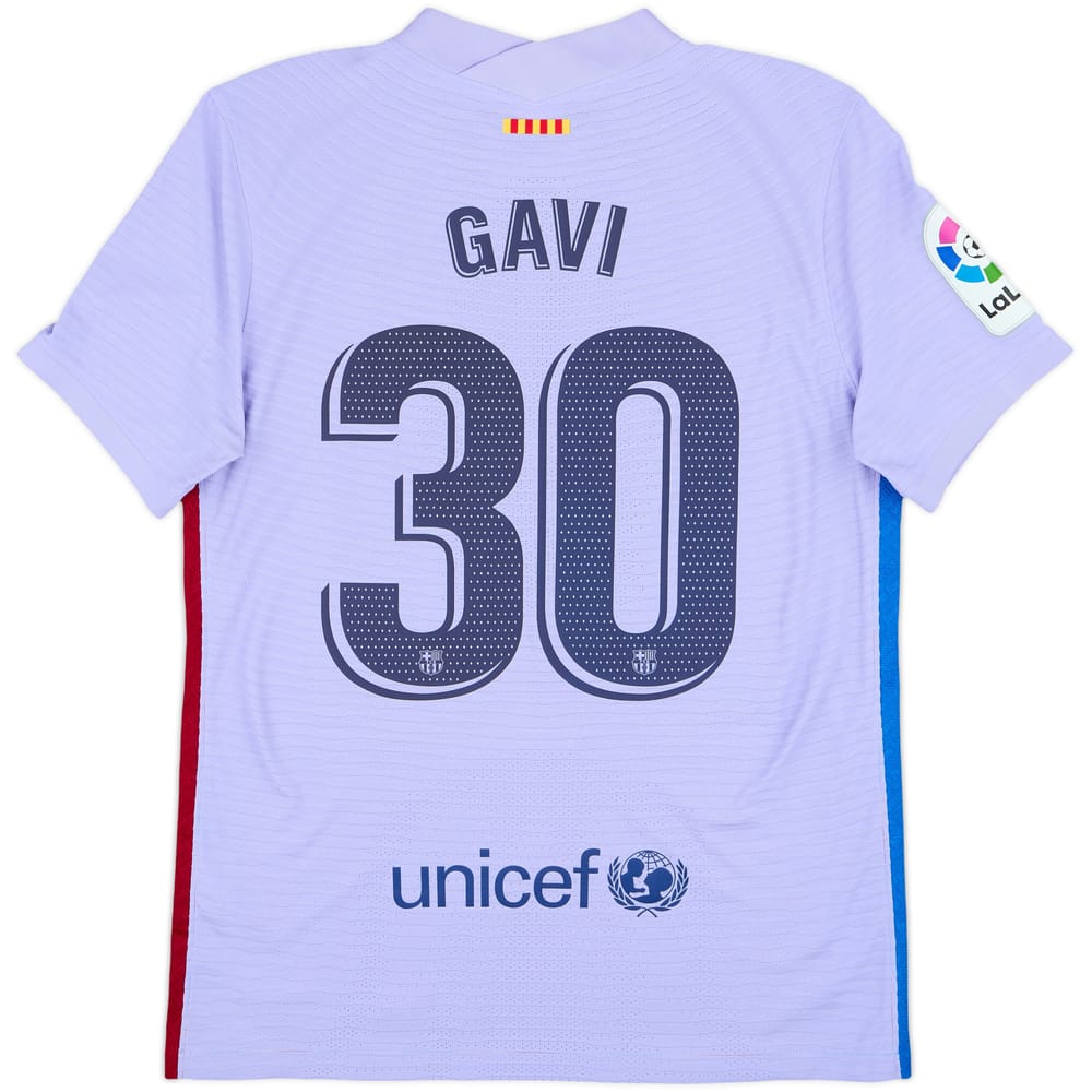 2021-22 Barcelona Authentic Away Shirt Gavi #30 - 10/10 - (M)