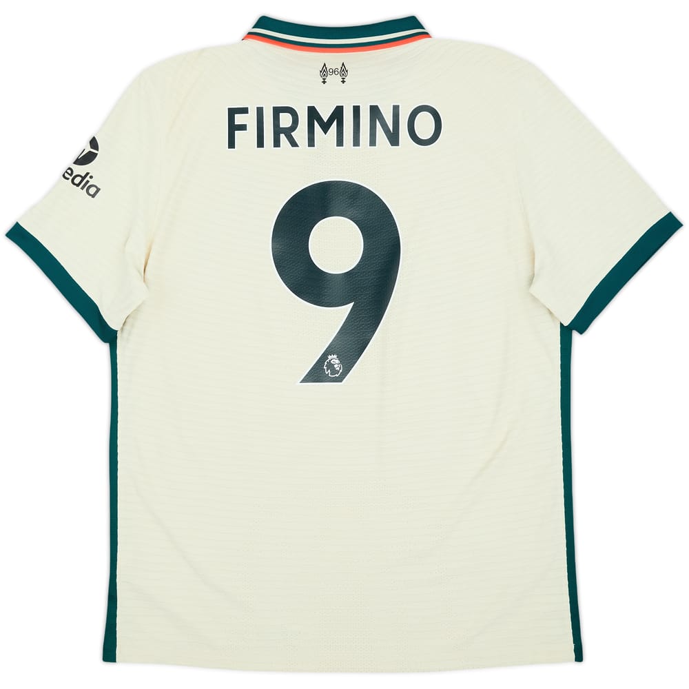 2021-22 Liverpool Authentic Away Shirt Firmino #9 - 9/10 - (L)