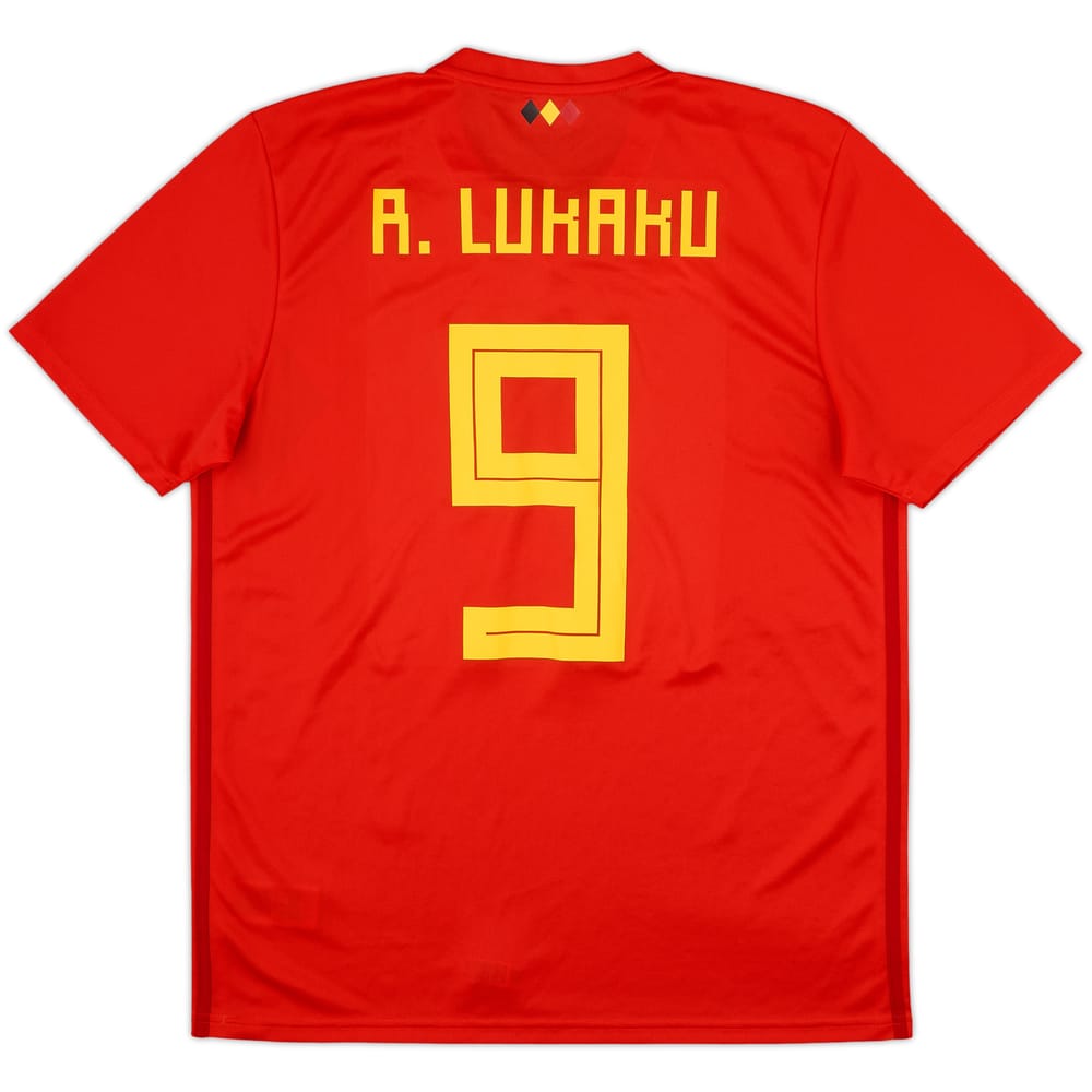 2018-19 Belgium Home Shirt R.Lukaku #9 - 9/10 - (L)
