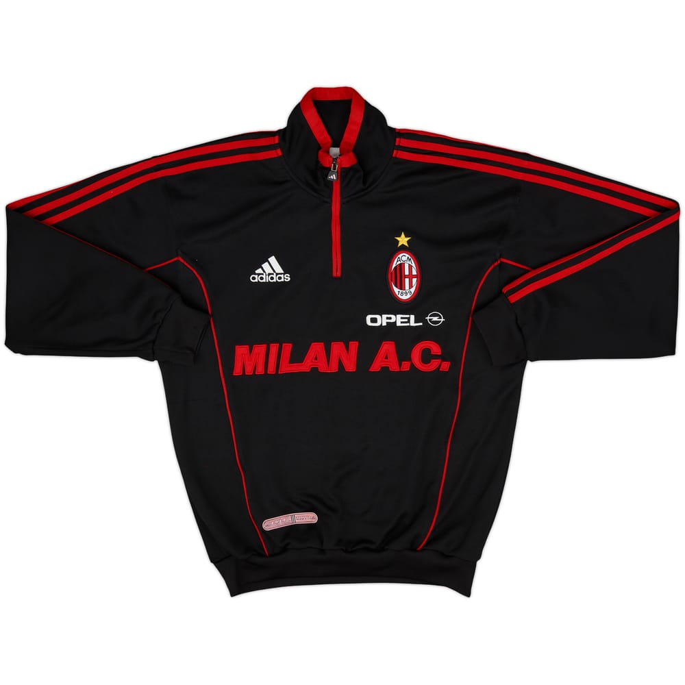 1999-00 AC Milan adidas 1/4 Zip Drill Top - 7/10 - (S)