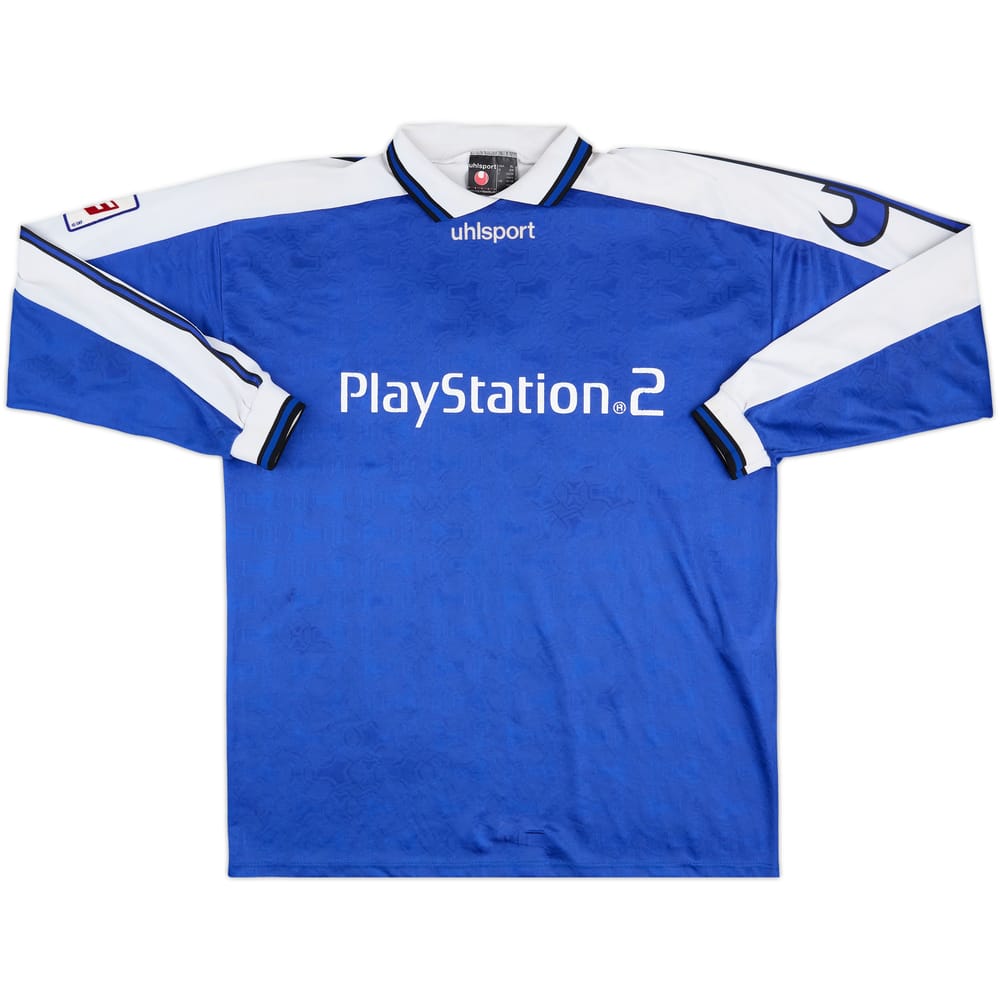 2001-02 Auxerre Uhlsport Training L/S Shirt Faye #7 - 6/10 - (XL)