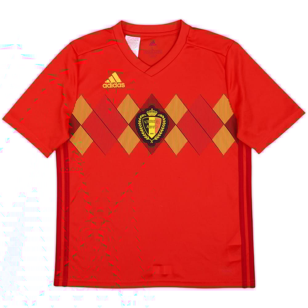 2018-19 Belgium Home Shirt - 10/10 - (L.Boys)