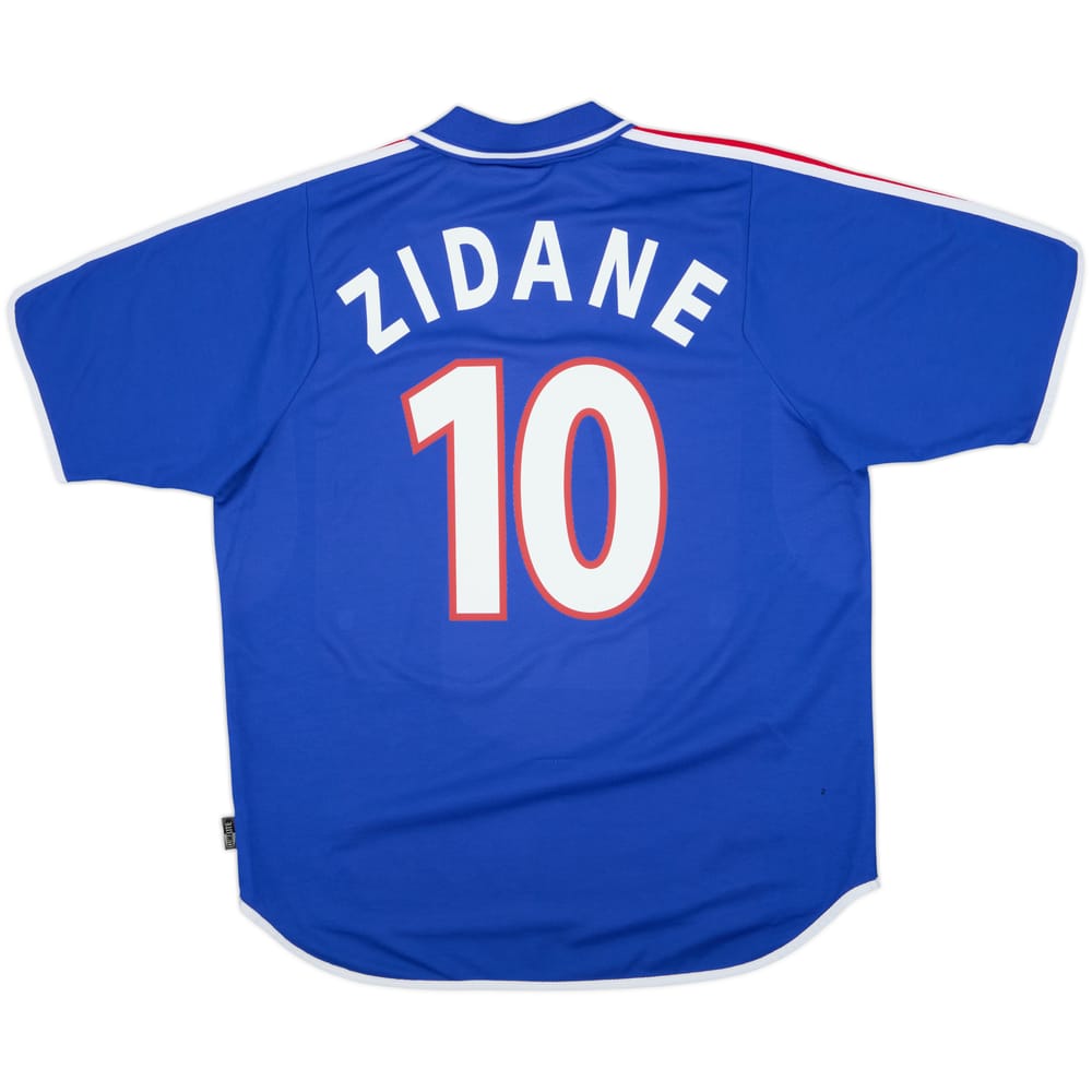 2000-02 France Home Shirt Zidane #10 - 6/10 - (XL)