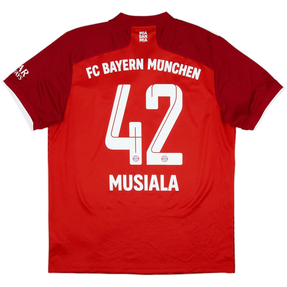 2021-22 Bayern Munich Home Shirt Musiala #42 - 9/10 - (L)