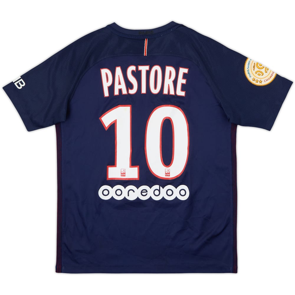 2016-17 Paris Saint-Germain Home Shirt Pastore #10 - 6/10 - (XL.Boys)