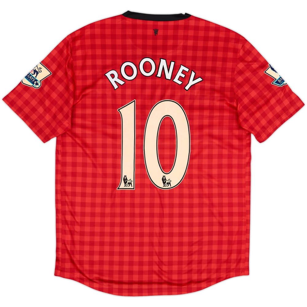 2012-13 Manchester United Home Shirt Rooney #10 - 6/10 - (L)