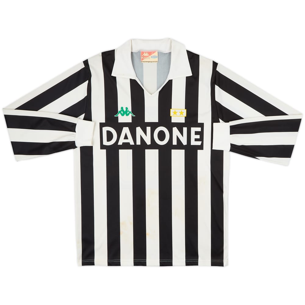 1992-94 Juventus Basic Home L/S Shirt #10 - 7/10 - (L)