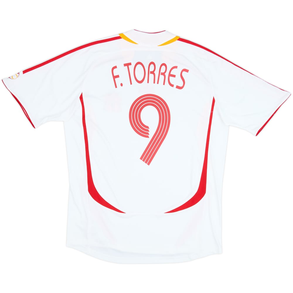 2006-08 España Camiseta Visitante F.Torres #9 - 9/10 - (L)