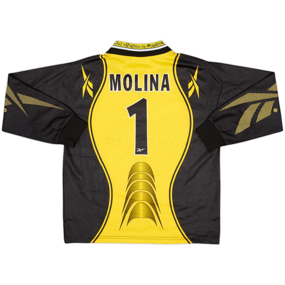 1998-99 Atletico Madrid GK Shirt Molina #1 - 6/10 - (L.Boys)