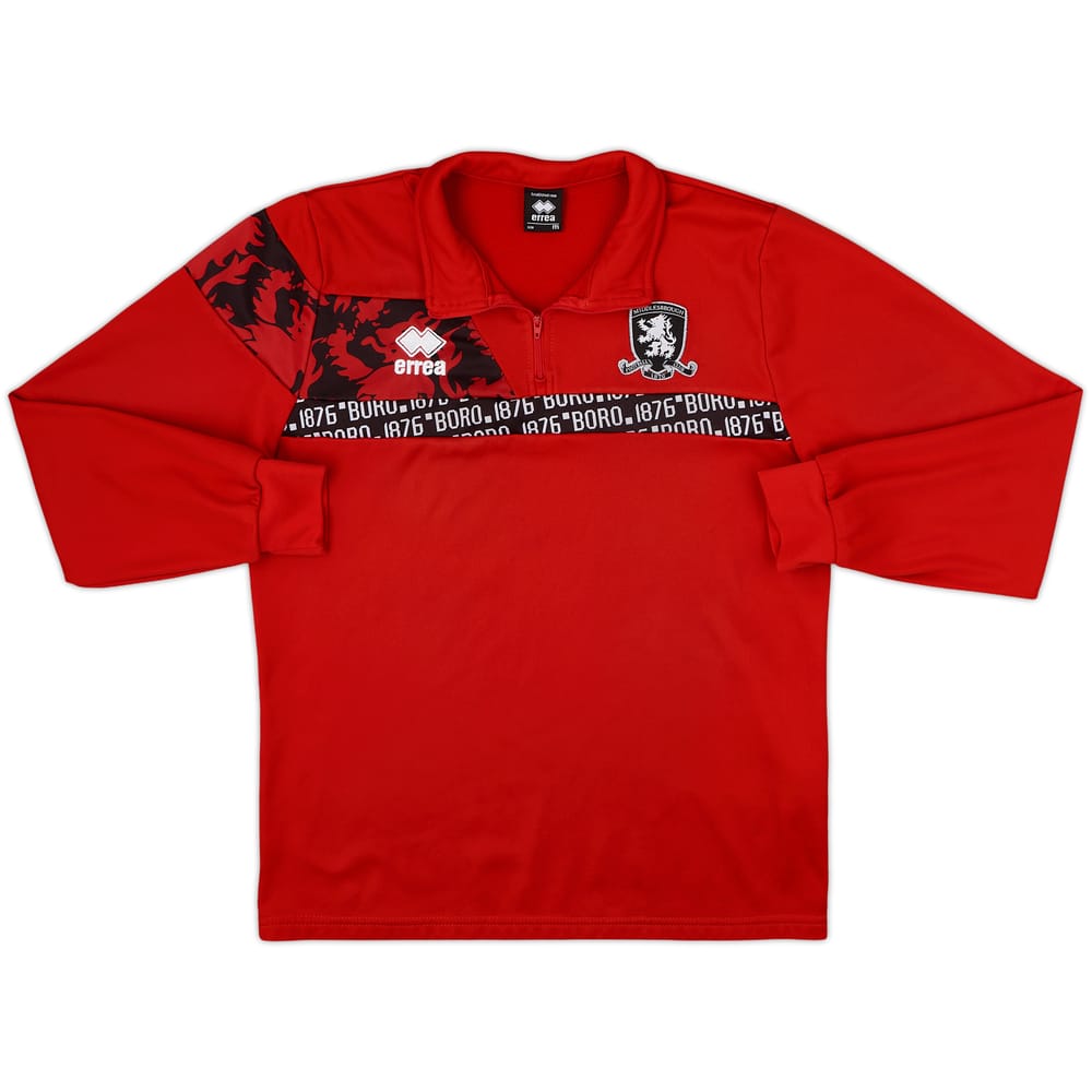 2022-23 Middlesbrough Errea 1/4 Zip Training Top - 8/10 - (M)
