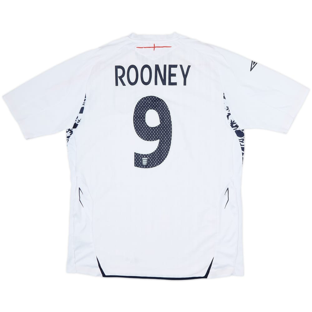 2007-09 England Home Shirt Rooney #9 - 4/10 - (L)