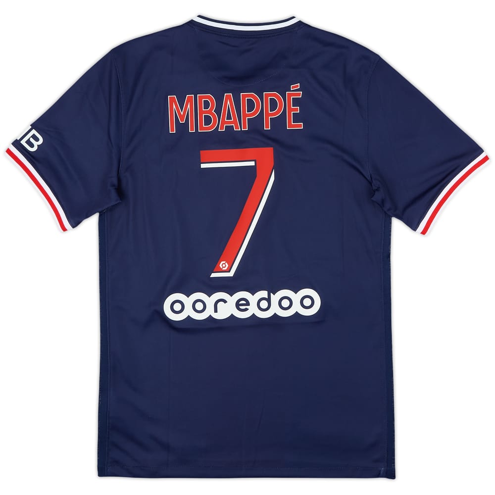 2020-21 Paris Saint-Germain Home Shirt Mbappe #7 - 9/10 - (S)