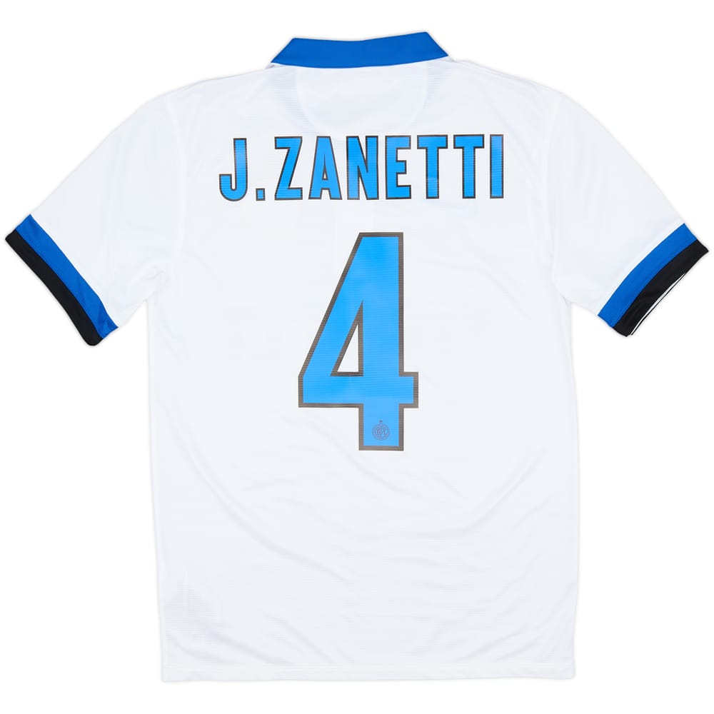 2013-14 Inter Milan Away Shirt J.Zanetti #4 - 8/10 - (S)
