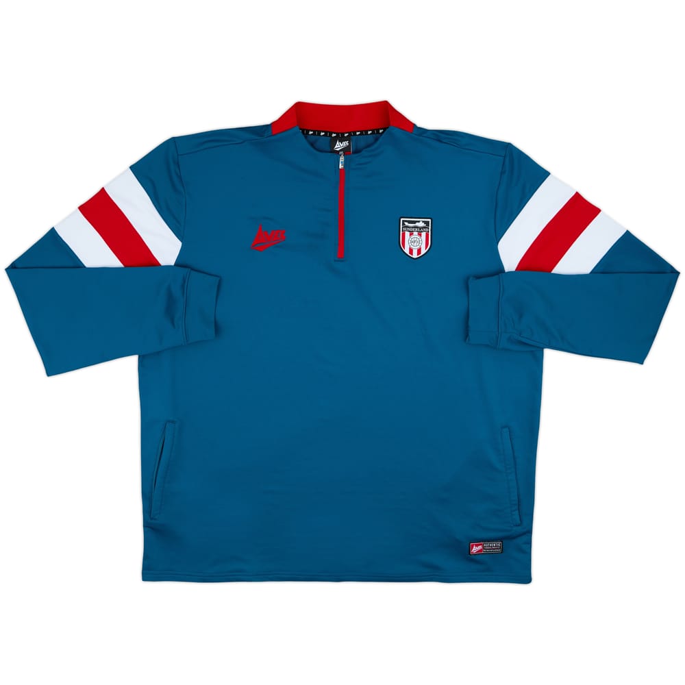 2010s Sunderland Avec 1/4 Zip Drill Top - 8/10 - (4XL)