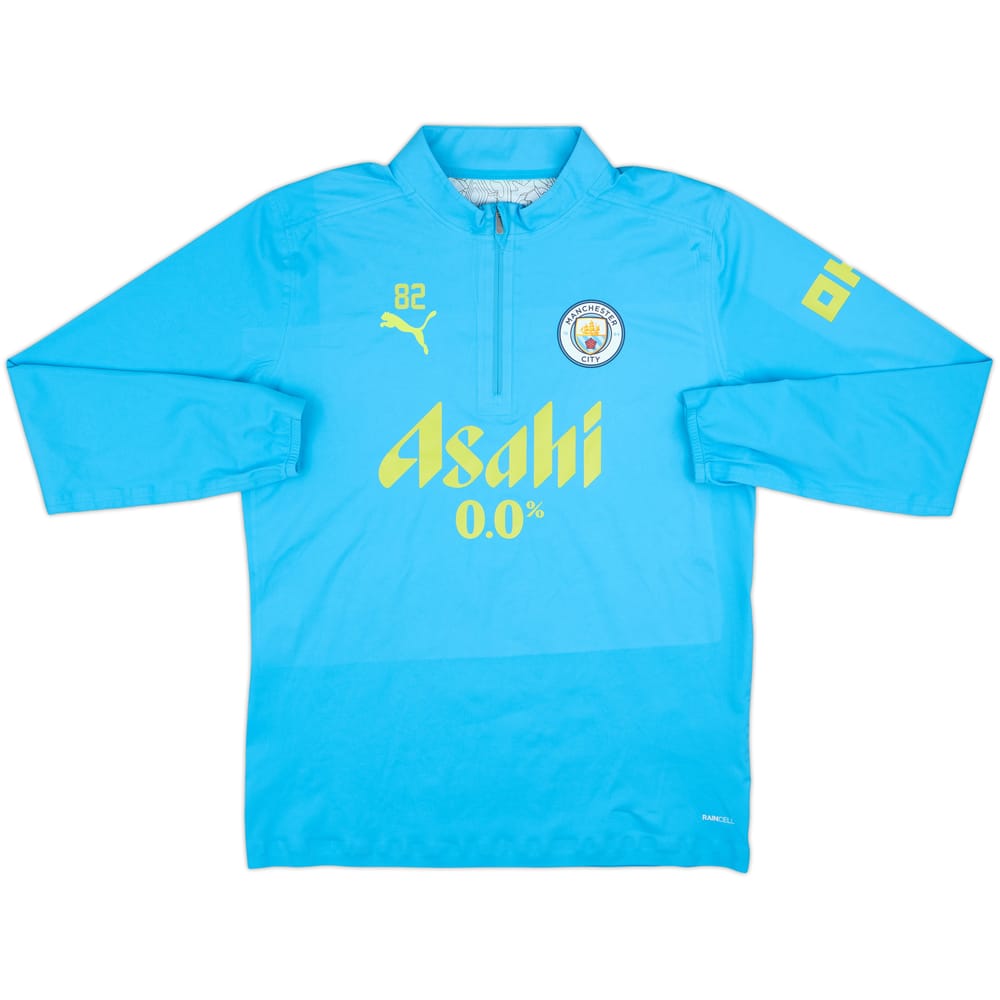 2024-25 Manchester City Player Issue Puma 1/4 Zip Drill Top #82 (R. Lewis) - 8/10 - (M)