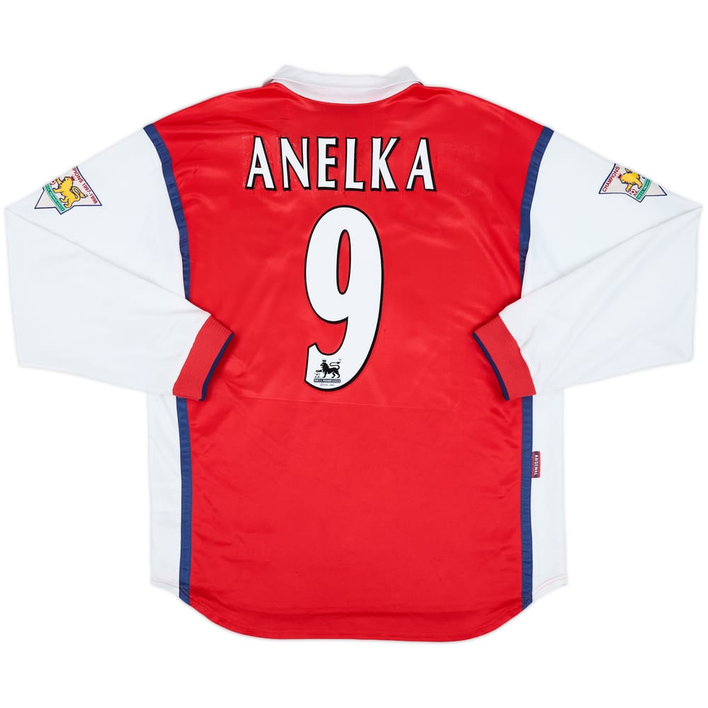 1998-99 Arsenal Home L/S Shirt Anelka #9 - 5/10 - (L)