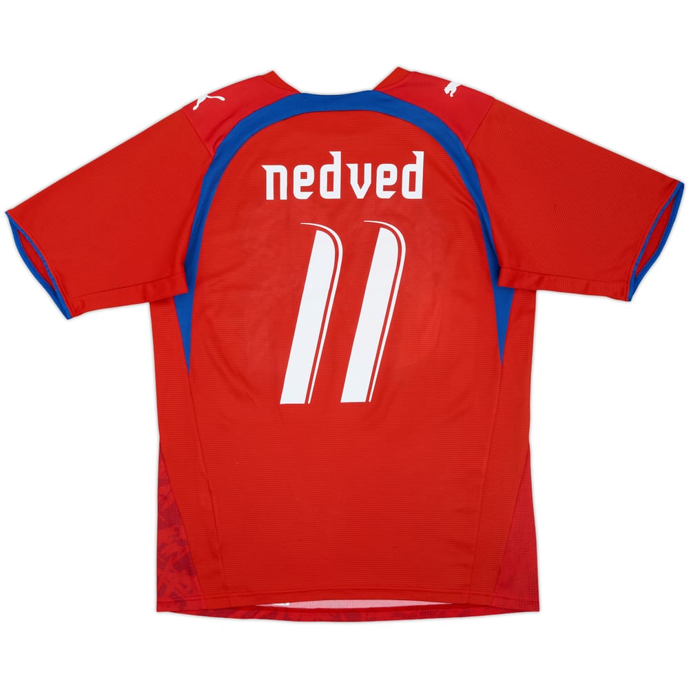 2006-08 Czech Republic Basic Home Shirt Nedved #11 - 8/10 - (L)