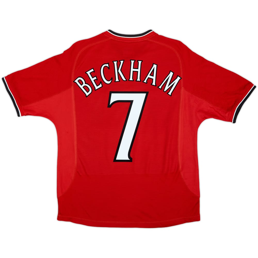 2000-02 Manchester United Home Shirt Beckham #7 - 7/10 - (XS)