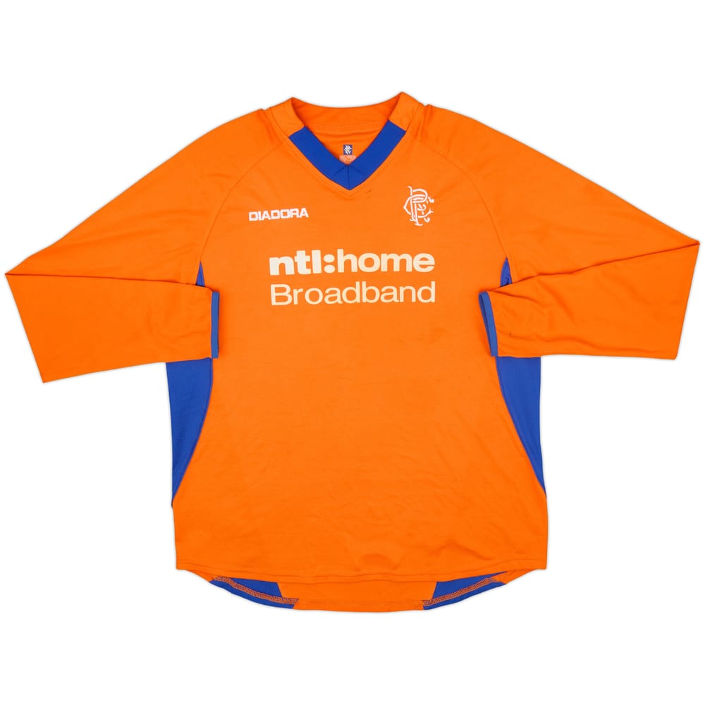 2002-03 Rangers Away L/S Shirt - 6/10 - (L)