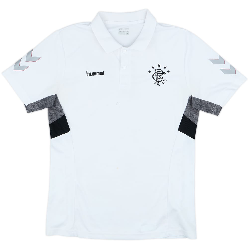 2018-19 Rangers Hummel Training Polo Shirt - 6/10 - (L)