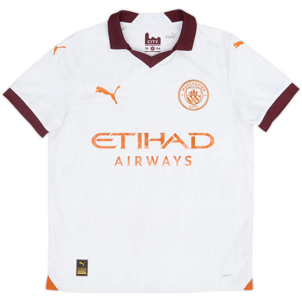 2023-24 Manchester City Away Shirt - 8/10 - (L.Boys)