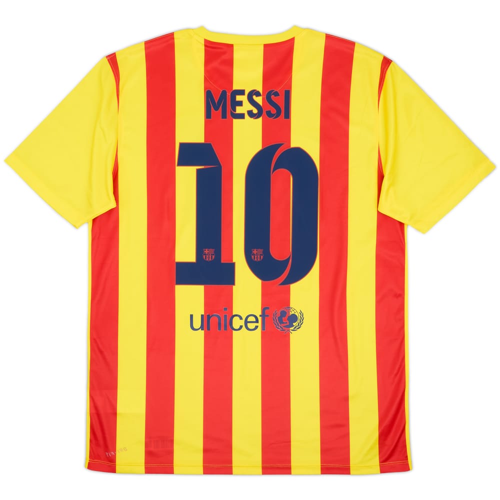 2013-15 Barcelona Basic Away Shirt Messi #10 - 6/10 - (L)