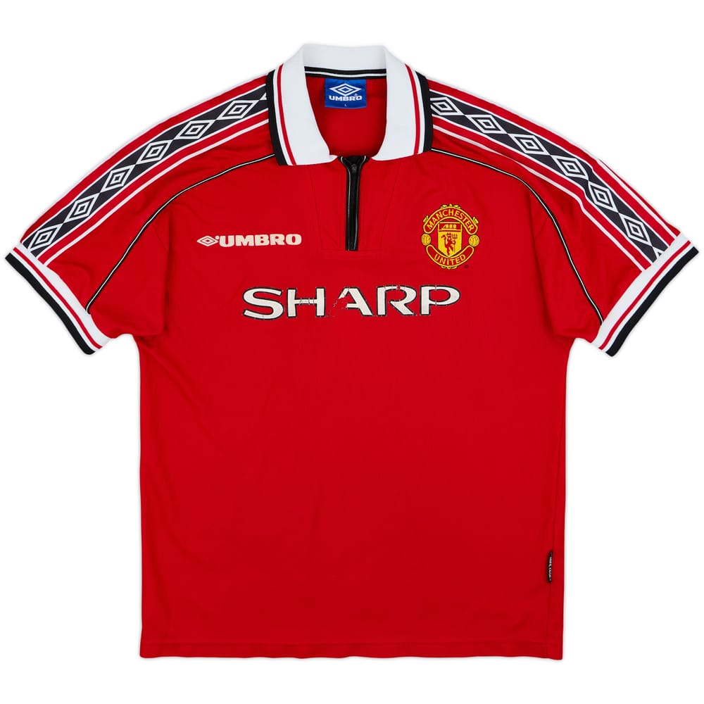 1998-00 Manchester United Home Shirt - 4/10 - (L)