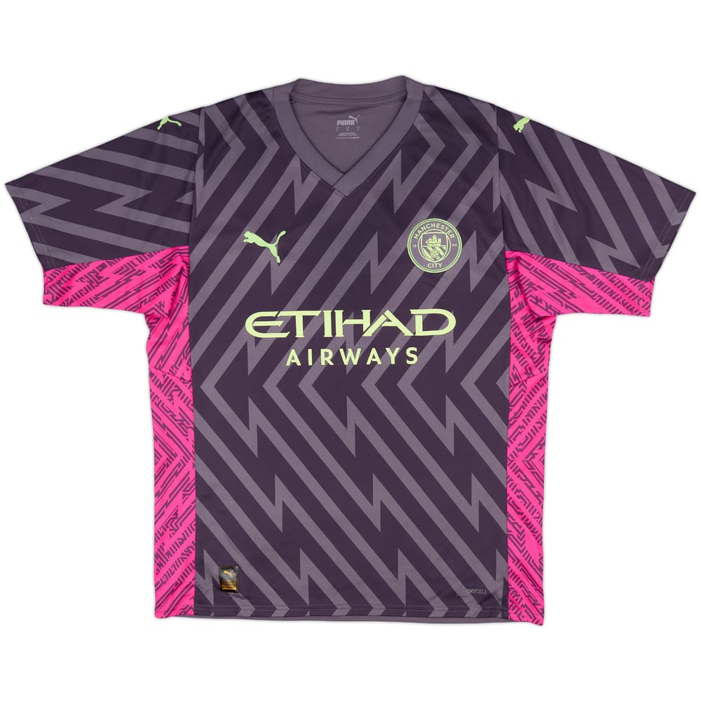 2023-24 Manchester City GK S/S Shirt - 8/10 - (L)
