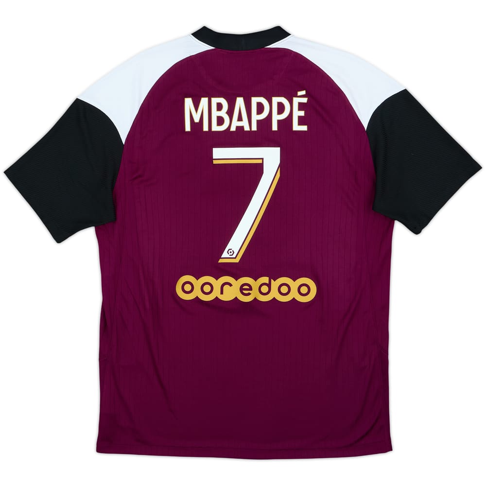 2020-21 Paris Saint-Germain Third Shirt Mbappe #7 - 5/10 - (L)