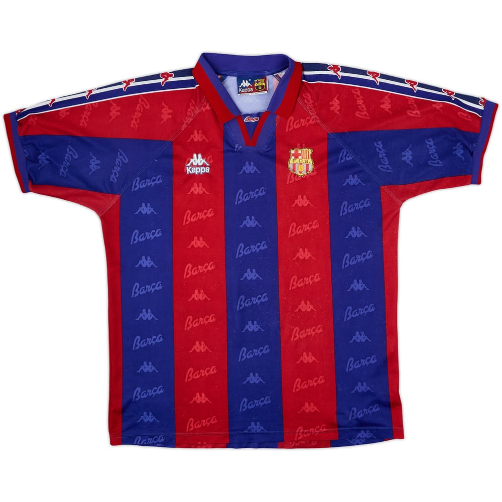 1995-97 Barcelona Home Shirt - 4/10 - (XL)