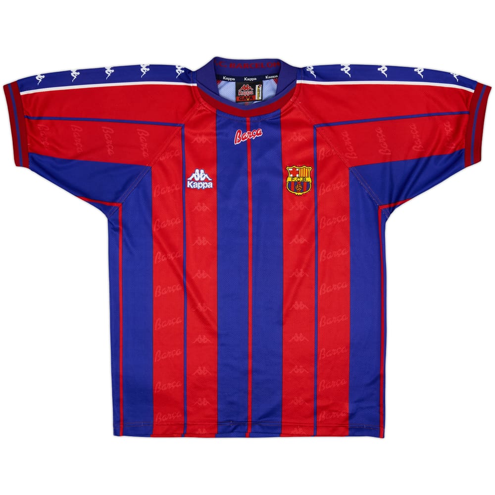 1997-98 Barcelona Home Shirt - 9/10 - (L)