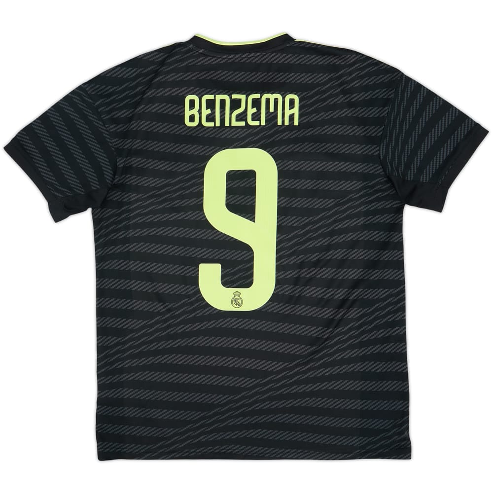 2022-23 Real Madrid Third Shirt Benzema #9 - 8/10 - (M)