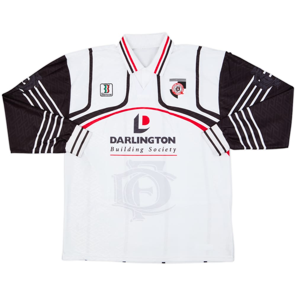 1998-99 Darlington Home L/S Shirt - 9/10 - (M)