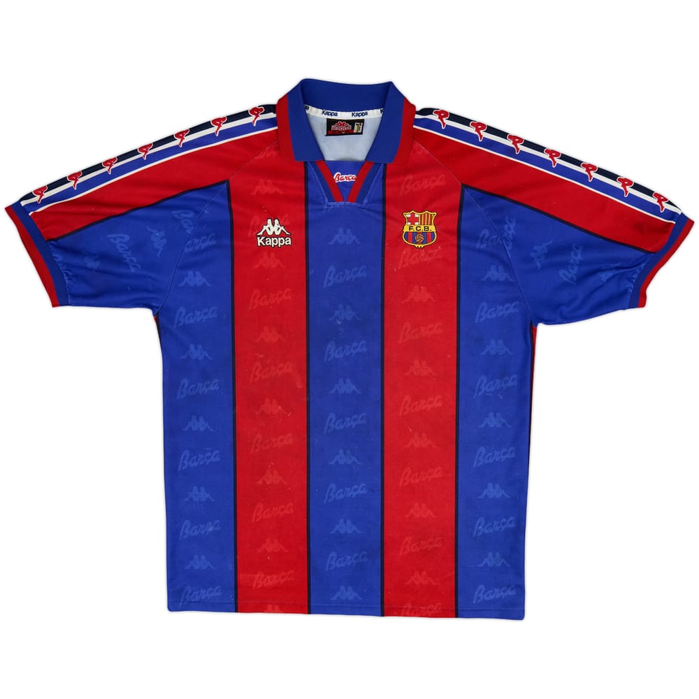 1995-97 Barcelona Home Shirt - 7/10 - (XL)