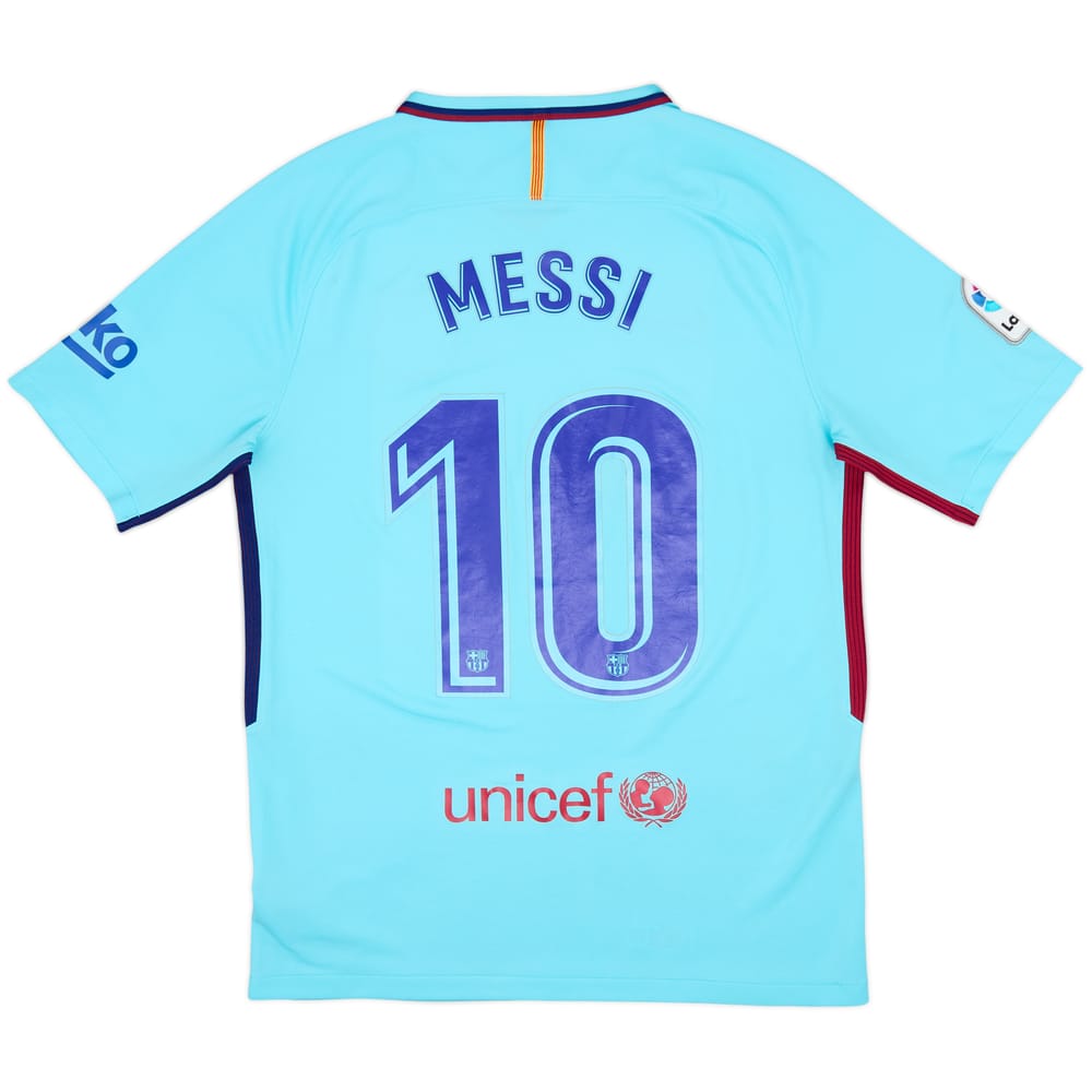 2017-18 Barcelona Away Shirt Messi #10 - 7/10 - (M)