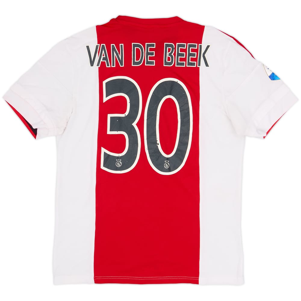 2015-16 Ajax Home Shirt Van De Beek #30 - 6/10 - (M)