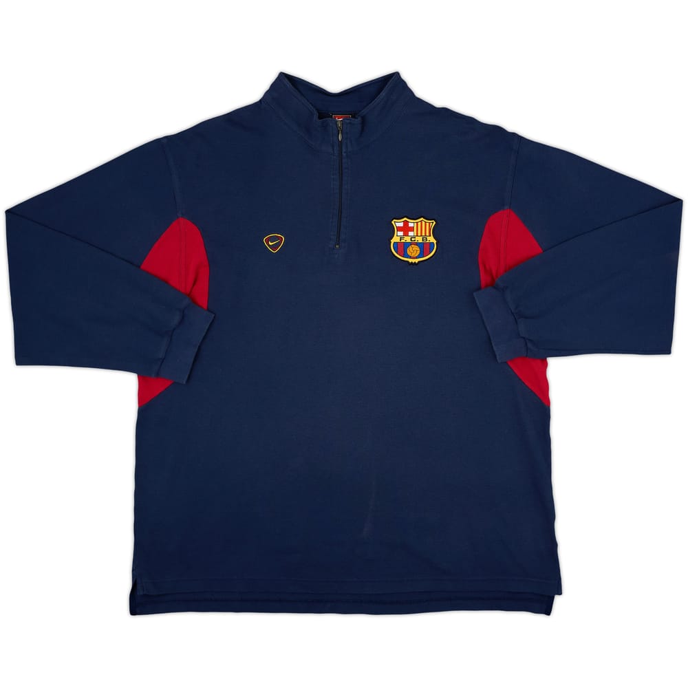 2000-01 Barcelona Nike 1/4 Zip Drill Top - 7/10 - (XL)