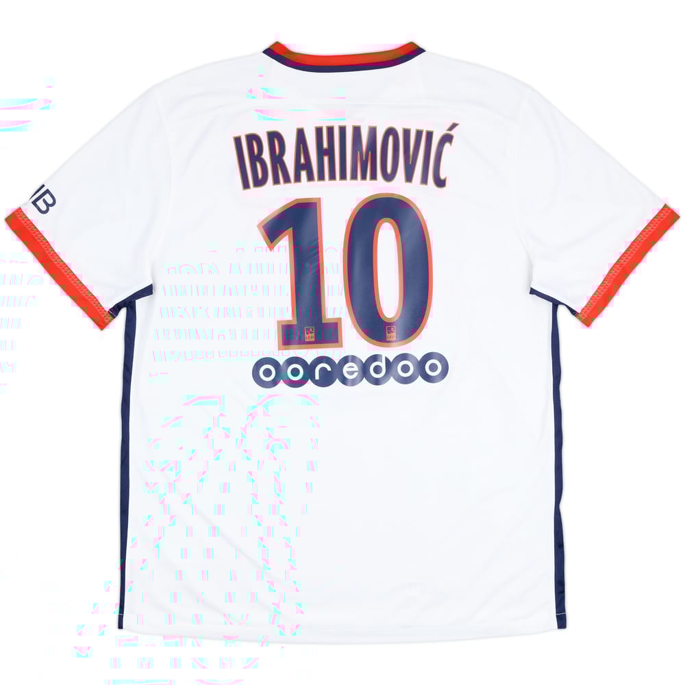 2015-16 Paris Saint-Germain Away Shirt Ibrahimovic #10 - 6/10 - (XL)