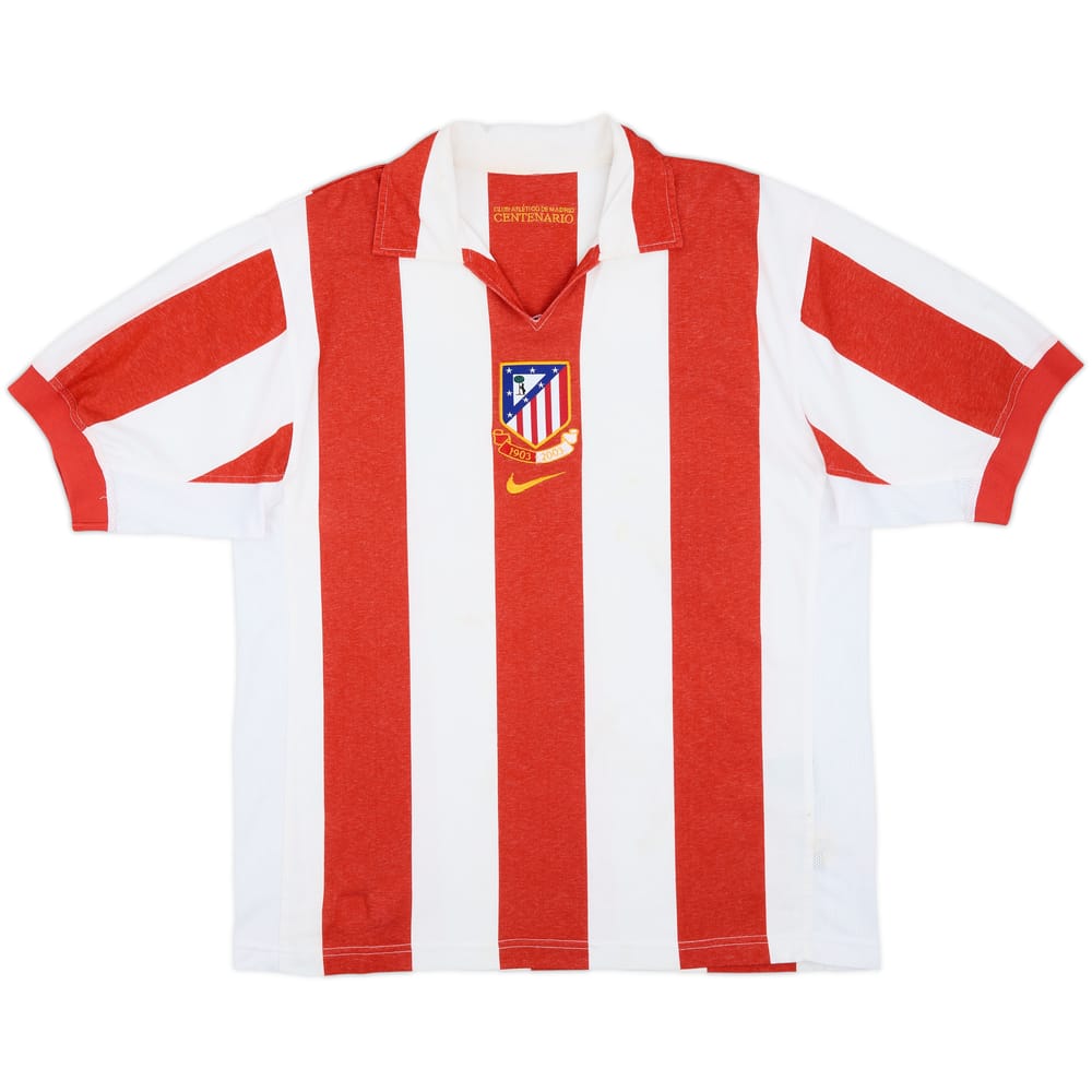 2003-04 Atletico Madrid Centenary Home Shirt - 5/10 - (M)